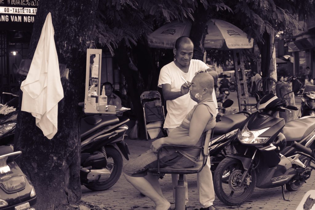 Vietnamese style barbershop