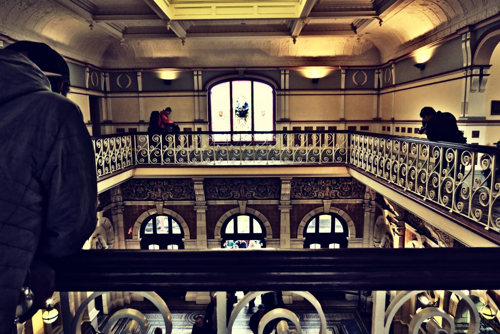 Inside Dunedin station